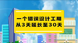 一个错误设计导致工期从3天延长至30天